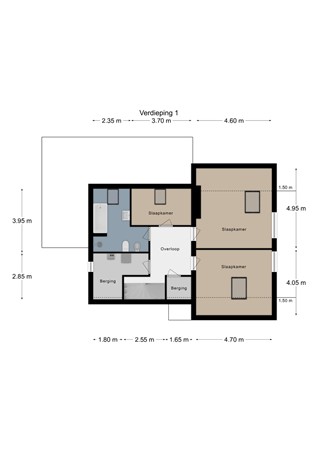 Floorplan - Kloosterstraat 5, 6291 LA Vaals